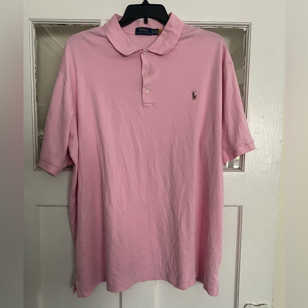 Ralph Lauren Men's Polo Shirt in Soft Pink